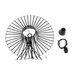 GloboStar® LUMINOVA 61464 Μοντέρνο Κρεμαστό Φωτιστικό Πλέγμα Μονόφωτο 1 x E27 IP20 Μαύρο Σχοινί με Μαύρο Σύρμα - Μ65 x Π65 x Υ25cm