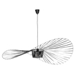 GloboStar® LUMINOVA 61468 Μοντέρνο Κρεμαστό Φωτιστικό Πλέγμα Μονόφωτο 1 x E27 IP20 Μαύρο Σχοινί με Μαύρο Σύρμα - Μ140 x Π140 x Υ34cm