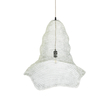 GloboStar® KENTUCKY 01892 Vintage Κρεμαστό Φωτιστικό Πλέγμα Μονόφωτο 1 x E27 IP20 Λευκό Μέταλλο - Μ60 x Π60 x Υ52cm