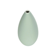 GloboStar® Artificial Garden SEYHELLES 21266 Διακοσμητικό Κεραμικό Βάζo Τιρκουάζ Π8 x Μ8 x Υ16cm