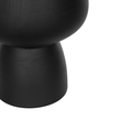 GloboStar® Artificial Garden CAMERON 21272 Διακοσμητικό Κεραμικό Βάζo Μαύρο Π16 x Μ16 x Υ20cm