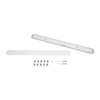 GLOBOSTAR® EMERGANO 60180 120cm Γραμμικό Βιομηχανικό Φωτιστικό Tri-Proof Τεχνολογίας Emergency με Ενσωματωμένη Μπαταρία Li-Ion 3.7V 5000mAH & Αυτονομία 3 Ώρες LED 48W 5760lm 120° AC 220-240V Αδιάβροχο IP65 Ψυχρό Λευκό 6000K - LUMILEDs SMD Chip & TÜV SÜD Driver - Γκρι με Γαλακτερό Κάλυμμα Πλαστικό PC - Μ120 x Π10.5 x Υ8cm - 5 Χρόνια Εγγύση