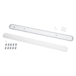 GLOBOSTAR® PARKING 61702 120cm Γραμμικό Βιομηχανικό Φωτιστικό Tri-Proof Τεχνολογίας Smart Group Linkable Control System 2.4Ghz με Αισθητήρα Κίνησης Microwave LED 48W 5760lm 120° AC 220-240V Αδιάβροχο IP65 Φυσικό Λευκό 5000K - LUMILEDs SMD Chip & TÜV SÜD Driver - Γκρι με Γαλακτερό Κάλυμμα Πλαστικό PC - Μ120 x Π10.5 x Υ8cm - 5 Χρόνια Εγγύηση