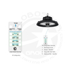 GLOBOSTAR® INDUSTRY 61705 Βιομηχανικό Φωτιστικό Καμπάνα High Bay UFO Τεχνολογίας Smart Group Linkable Control System 2.4Ghz με Αισθητήρα Κίνησης Microwave LED 150W 22500lm SDCM