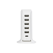 GloboStar® 79704 Επιτραπέζιος Φορτιστής Πολύμπριζο USB με 5 θύρες