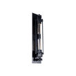 GloboStar® TUBULAR 01033 Vintage Επιτοίχιο Φωτιστικό Απλίκα Δίφωτο 2 x E27 IP20 Μαύρο Μέταλλο - Μ10 x Π10 x Υ47cm