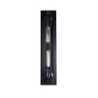 GloboStar® TUBULAR 01033 Vintage Επιτοίχιο Φωτιστικό Απλίκα Δίφωτο 2 x E27 IP20 Μαύρο Μέταλλο - Μ10 x Π10 x Υ47cm