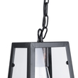 GloboStar® LIMA 01040 Vintage Κρεμαστό Φωτιστικό Ανάρτηση Μονόφωτο 1 x E27 IP20 Μαύρο Μέταλλο - Μ17 x Π14 x Υ26cm