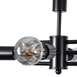 GloboStar® FERUM 01098 Μοντέρνο Φωτιστικό Οροφής Ράγα Πολύφωτο 11 x E27 IP20 Μαύρο Μέταλλο - Μ100 x Π30 x Υ77cm