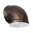 GloboStar® ANTHY 01104 Φωτιστικό Τοίχου - Απλίκα LED Χάλκινο AC 220-240V IP44 - Μ15.2 x Π13.4 x Υ15.2cm - 2 Xρόνια Εγγύηση