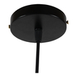 GloboStar® CARNEL 01106 Vintage Κρεμαστό Φωτιστικό Πλέγμα Μονόφωτο 1 x E27 IP20 Μαύρο Μέταλλο - Μ26 x Π26 x Υ70cm