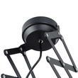 GloboStar® BROADWAY 01140 Vintage Φωτιστικό Οροφής Πλέγμα Μονόφωτο 1 x E27 IP20 Μαύρο Μέταλλο - Μ28 x Π25 x Υ100cm