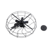 GloboStar® HELIX 01164 Vintage Κρεμαστό Φωτιστικό Πλέγμα Πολύφωτο 5 x E27 IP20 Μαύρο Μέταλλο - Μ48 x Π48 x Υ12cm