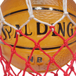 GloboStar® NBA 01027 Μοντέρνο Κρεμαστό Φωτιστικό Μπάλα Μονόφωτο 1 x E27 IP20 Μαύρο Μέταλλο με Πορτοκαλί & Μαύρο Γυαλί - Μ32 x Π32 x Υ58cm