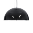 GloboStar® SERENIA 01151 Μοντέρνο Κρεμαστό Φωτιστικό Καμπάνα Μονόφωτο 1 x E27 IP20 Μαύρο & Άσπρο Γύψο - Μ40 x Π40 x Υ20cm
