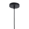GloboStar® REA 01197 Μοντέρνο Κρεμαστό Φωτιστικό Πλέγμα Μονόφωτο 1 x E27 IP20 Μαύρο Μέταλλο με Λευκό Ύφασμα - Μ21 x Π21 x Υ40cm