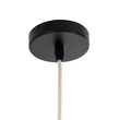 GloboStar® BAHAMAS 01202 Boho Κρεμαστό Φωτιστικό Καμπάνα Μονόφωτο 1 x E27 IP20 Μπεζ Ξύλο - Μ30 x Π30 x Υ40cm