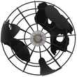 GloboStar® EARTH 01205 Vintage Κρεμαστό Φωτιστικό Φιγούρα Μονόφωτο 1 x E27 IP20 Μαύρο Μέταλλο - Μ30 x Π30 x Υ30cm