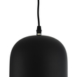 GloboStar® CHARLO 01214 Vintage Κρεμαστό Φωτιστικό Καμπάνα Μονόφωτο 1 x E27 IP20 Μαύρο & Χρυσό Μέταλλο - Μ26 x Π26 x Υ16cm