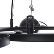 GloboStar® LINNYA 01219 Μοντέρνο Κρεμαστό Φωτιστικό Ανάρτηση Πολύφωτο 8 x E27 IP20 Μαύρο Μέταλλο - Μ78 x Π78 x Υ10cm