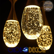 GloboStar® JADORE 01232 Μοντέρνο Κρεμαστό Φωτιστικό Ανάρτηση LED 5W 400lm 120°AC 220-240V IP20 Θερμό Λευκό 3000K Χάλκινο Μέταλλο με Διάφανο Γυαλί - Μ8 x Π8 x Υ26cm - 2 Χρόνια Εγγύηση