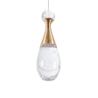 GloboStar® JADORE 01232 Μοντέρνο Κρεμαστό Φωτιστικό Ανάρτηση LED 5W 400lm 120°AC 220-240V IP20 Θερμό Λευκό 3000K Χάλκινο Μέταλλο με Διάφανο Γυαλί - Μ8 x Π8 x Υ26cm - 2 Χρόνια Εγγύηση