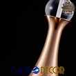 GloboStar® JADORE 01232 Μοντέρνο Κρεμαστό Φωτιστικό Ανάρτηση LED 5W 400lm 120°AC 220-240V IP20 Θερμό Λευκό 3000K Χάλκινο Μέταλλο με Διάφανο Γυαλί - Μ8 x Π8 x Υ26cm - 2 Χρόνια Εγγύηση