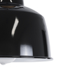 GloboStar® DEVOTA 01235 Vintage Κρεμαστό Φωτιστικό Καμπάνα Μονόφωτο 1 x E27 IP20 Μαύρο & Χρυσό Μέταλλο - Μ22 x Π22 x Υ30cm