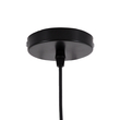 GloboStar® VILI 01261 Μοντέρνο Κρεμαστό Φωτιστικό Καμπάνα Μονόφωτο 1 x E27 IP20 Μαύρο & Μπεζ Μέταλλο - Μ35 x Π35 x Υ27cm