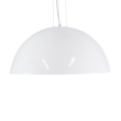 GloboStar® SERENIA 01271 Μοντέρνο Κρεμαστό Φωτιστικό Καμπάνα Μονόφωτο 1 x E27 IP20 Λευκό Μέταλλο με Λευκό Γύψο - Μ60 x Π60 x Υ30cm