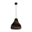 GloboStar® SANTORINI 01292 Boho Κρεμαστό Φωτιστικό Καμπάνα Μονόφωτο 1 x E27 IP20 3D Καφέ Χαρτί - Μ30 x Π30 x Y30cm