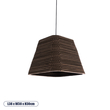 GloboStar® SANTORINI 01295 Boho Κρεμαστό Φωτιστικό Καμπάνα Μονόφωτο 1 x E27 IP20 3D Καφέ Χαρτί - Μ38 x Π38 x Υ30cm