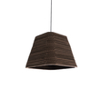 GloboStar® SANTORINI 01295 Boho Κρεμαστό Φωτιστικό Καμπάνα Μονόφωτο 1 x E27 IP20 3D Καφέ Χαρτί - Μ38 x Π38 x Υ30cm