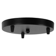 GloboStar® JASPER 01375 Μοντέρνο Κρεμαστό Φωτιστικό Ανάρτηση Σετ Τρίφωτο 3 x E27 IP20 Μαύρο & Λευκό Μέταλλο - Μ75 x Π75 x Υ22cm