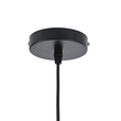 GloboStar® SEVILLE 01269 Μοντέρνο Κρεμαστό Φωτιστικό Ανάρτηση Μονόφωτο 1 x E27 IP20 Μαύρο & Χρυσό Μέταλλο - Μ35 x Π35 x Υ35cm
