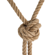 GloboStar® ROPE 01279 Vintage Κρεμαστό Φωτιστικό Ράγα Δίφωτο 2 x E27 IP20 Μπεζ Σχοινί - Μ30 x Π3.5 x Υ100cm