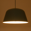 GloboStar® UPVALE 01285 Μοντέρνο Κρεμαστό Φωτιστικό Καμπάνα Μονόφωτο 1 x E27 IP20 Πράσινο & Λευκό Μέταλλο - Μ40 x Π40 x Υ24cm