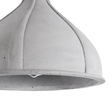 GloboStar® TRIBECA 01326 Μοντέρνο Κρεμαστό Φωτιστικό Καμπάνα Μονόφωτο 1 x E27 IP20 Γκρι Τσιμέντο - Μ30 x Π30 x Υ27cm