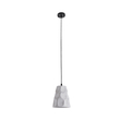 GloboStar® TRIBECA 01327 Μοντέρνο Κρεμαστό Φωτιστικό Καμπάνα Μονόφωτο 1 x E27 IP20 Γκρι Τσιμέντο - Μ18 x Π18 x Υ23cm