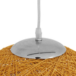 GloboStar® OCEANA 01361 Boho Κρεμαστό Φωτιστικό Μπάλα Μονόφωτο 1 x E27 IP20 Μπεζ & Χρυσό Σχοινί - Μ60 x Π60 x Υ60cm