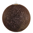 GloboStar® OCEANA 01362 Boho Κρεμαστό Φωτιστικό Μπάλα Μονόφωτο 1 x E27 IP20 Καφέ Σχοινί - Μ60 x Π60 x Υ60cm