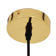 GloboStar® DIXAR 01466 Μοντέρνο Κρεμαστό Φωτιστικό Μπάλα Μονόφωτο 1 x E27 IP20 Χρυσό Γυαλί - Μ36 x Π36 x Υ45cm