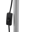 GloboStar® AUDREY 01469 Vintage Επιδαπέδιο Φωτιστικό Μονόφωτο 1 x E27 IP20 Ασημί Μέταλλο - Μ15 x Π15 x Υ190cm