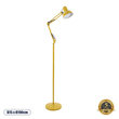 GloboStar® AUDREY 01472 Μοντέρνο Επιδαπέδιο Φωτιστικό Μονόφωτο 1 x E27 IP20 Κίτρινο Αλουμίνιο - Μ15 x Π15 x Υ190cm