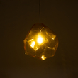GloboStar® RINA 01308 Μοντέρνο Κρεμαστό Φωτιστικό Μπάλα Μονόφωτο 1 x G9 Κίτρινο Γυαλί - Μ20 x Π20 x Υ20cm