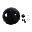 GloboStar® DIADEMA 01342 Μοντέρνο Κρεμαστό Φωτιστικό Καμπάνα Μονόφωτο 1 x E27 IP20 Μαύρο & Χρυσό Μέταλλο - Μ60 x Π60 x Υ30cm