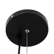 GloboStar® DIADEMA 01342 Μοντέρνο Κρεμαστό Φωτιστικό Καμπάνα Μονόφωτο 1 x E27 IP20 Μαύρο & Χρυσό Μέταλλο - Μ60 x Π60 x Υ30cm