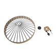 GloboStar® SAHARA 01416 Moντέρνο Κρεμαστό Φωτιστικό Καπέλο Μονόφωτο 1 x E27 IP20 Μαύρο Μέταλλο με Μπεζ Σχοινί - Μ80 x Π80 x Y25cm