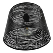 GloboStar® ACCADEMIA 01556 Μοντέρνο Κρεμαστό Φωτιστικό Καπέλο Μονόφωτο 1 x E27 IP20 Μαύρο Μέταλλο - Μ35 x Π35 x Υ25cm