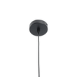 GloboStar® LILY 01558 Vintage Κρεμαστό Φωτιστικό Πλέγμα Μονόφωτο 1 x E27 IP20 Μαύρο Μέταλλο με Λευκό Ύφασμα - Μ43 x Π43 x Υ55cm